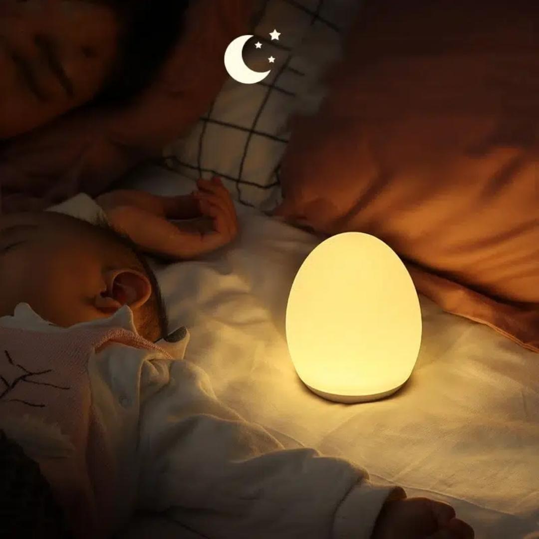 Veilleuse Œuf LED Tactile – Douceur et Sécurité pour les Nuits de Bébé